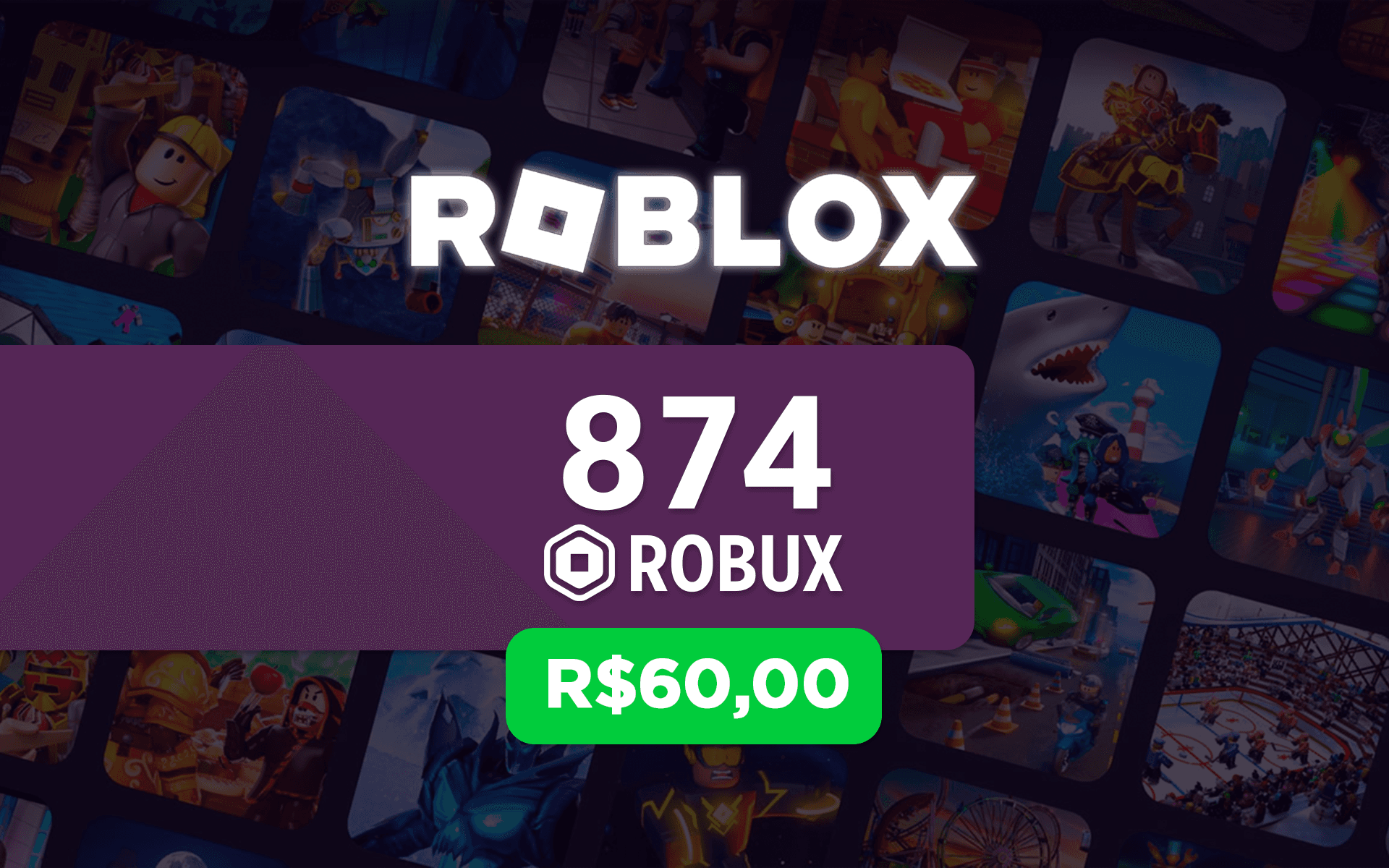 R$60 Roblox - Cartão Presente Digital [Exclusivo Brasil] | Hype Games