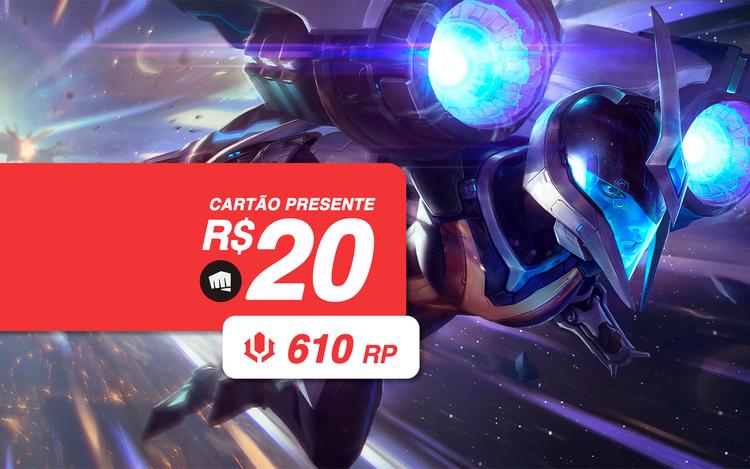 R$20 League of Legends - PC - Cartão Presente Digital [Exclusivo Brasil]