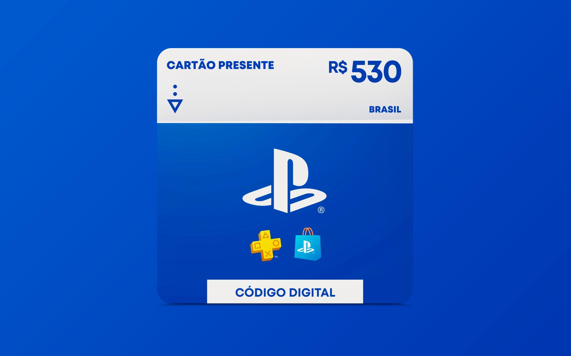 R$530 PlayStation Store - Cartão Presente Digital [Exclusivo Brasil]