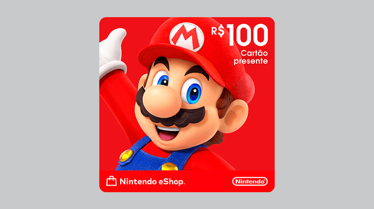 R$100 Nintendo eShop - Cartão Presente