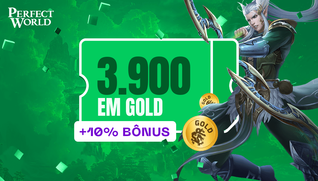 Perfect World - 3.900 Gold + 10% bônus