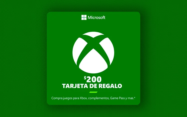 Tarjeta de regalo digital de Xbox de $200 (México)