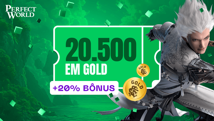 Perfect World - 20.500 Gold +  20% bônus