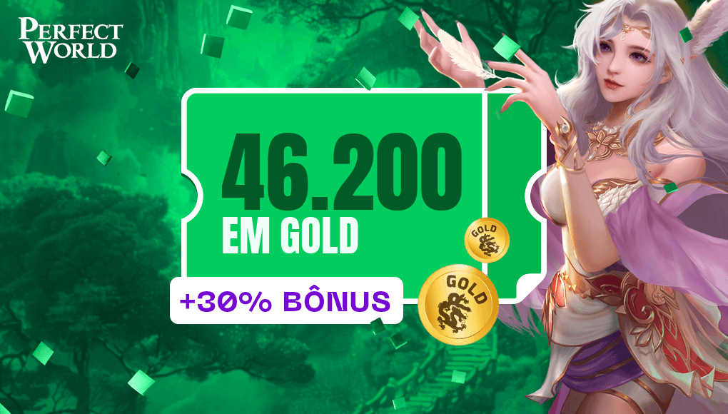 Perfect World - 46.200 Gold +  30% bônus