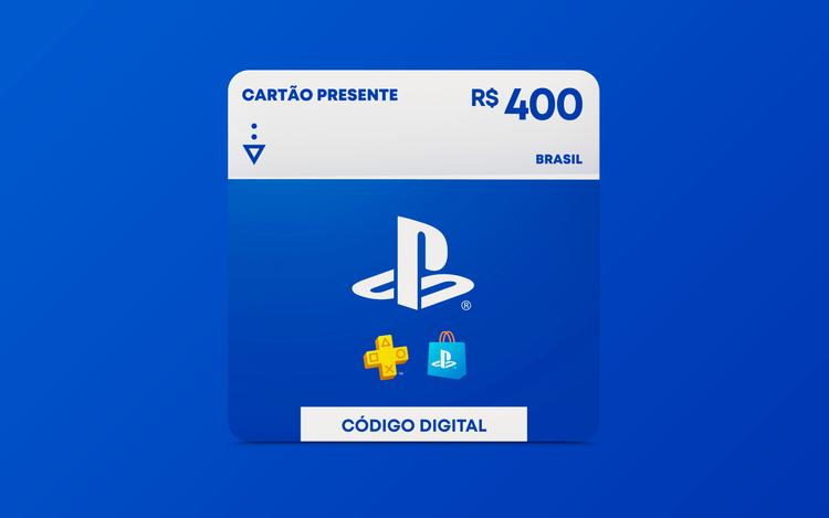 R$400 PlayStation Store - Cartão Presente Digital [Exclusivo Brasil]