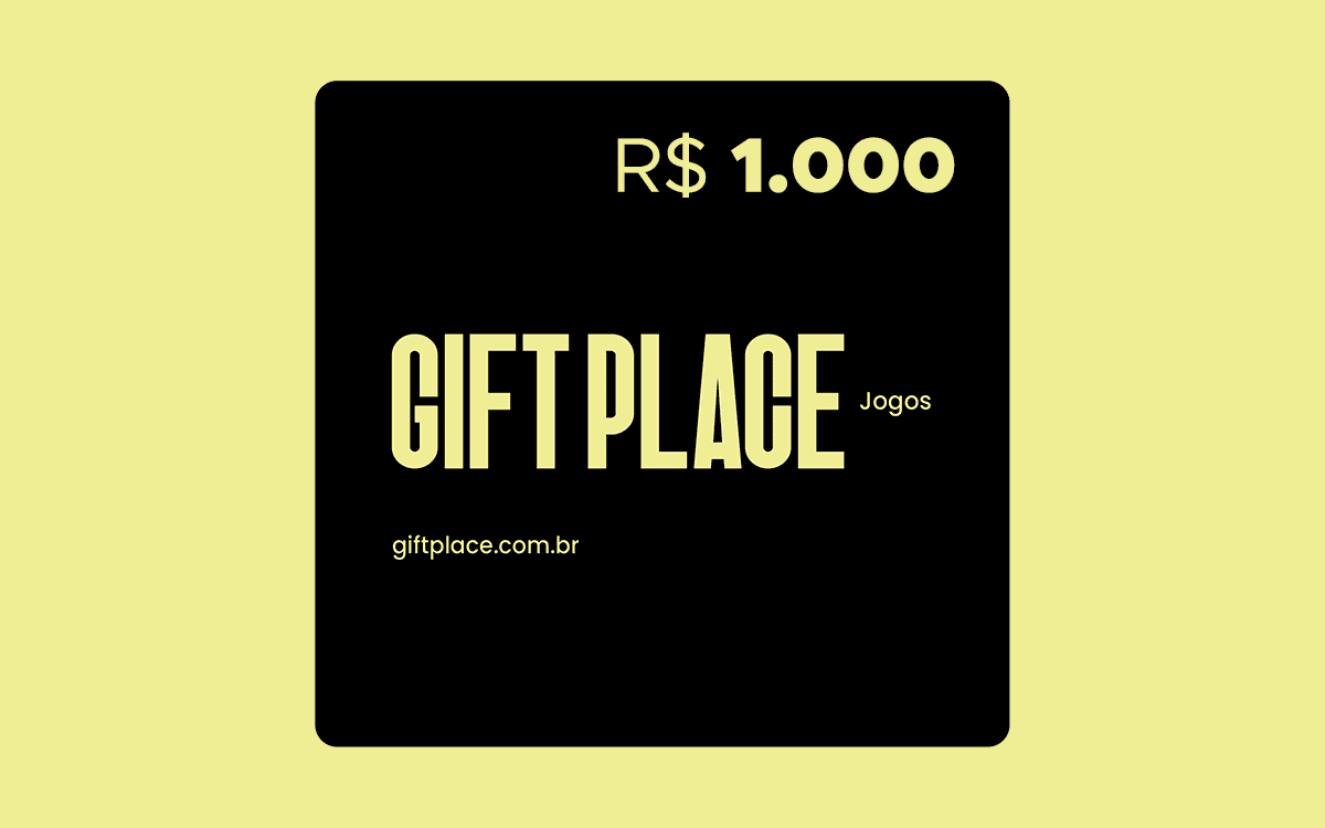 R$1000 Gift Card GiftPlace: Jogos 