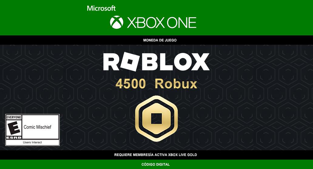 ROBLOX: 4,500 Robux para Xbox - Xbox One