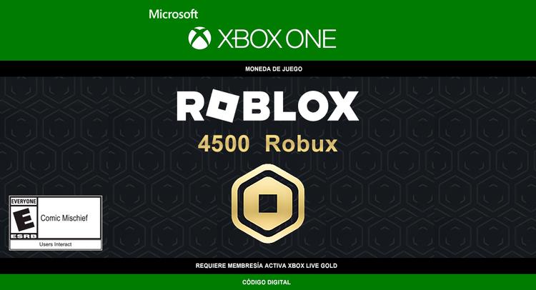 ROBLOX: 4,500 Robux para Xbox - Xbox One