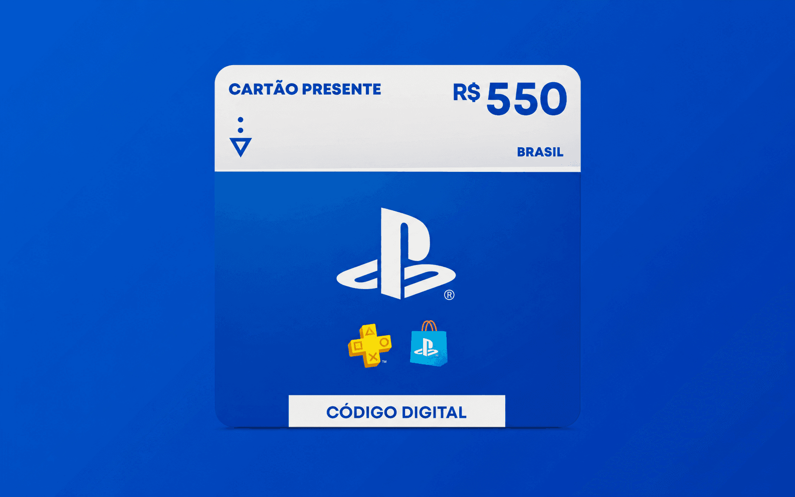 R$550 Gift Card PlayStation Store - Cartão Presente [Exclusivo Brasil]