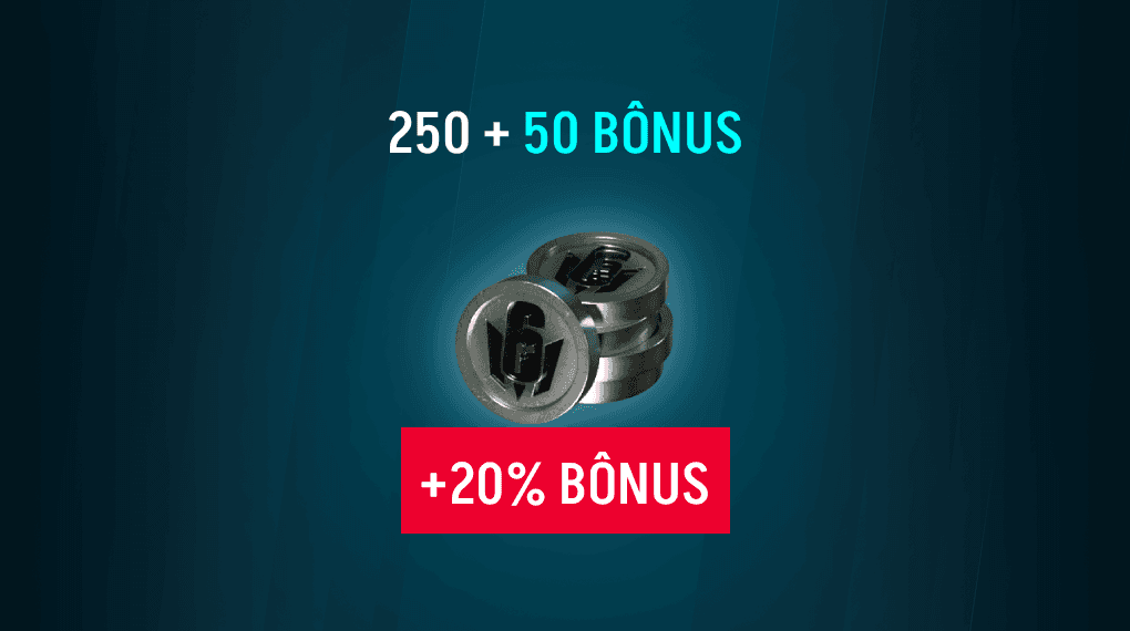 Rainbow Six Mobile - 250 Platina + Bônus de 50