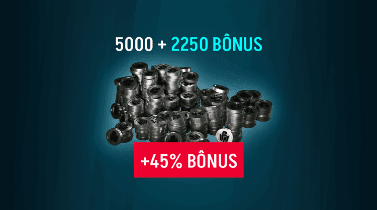 Rainbow Six Mobile - 5.000 Platina + Bônus de 2.250