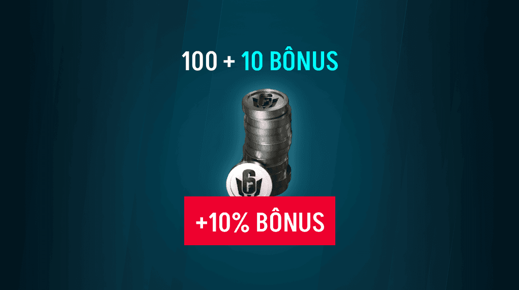 Rainbow Six Mobile - 100 Platina+ Bônus de 10