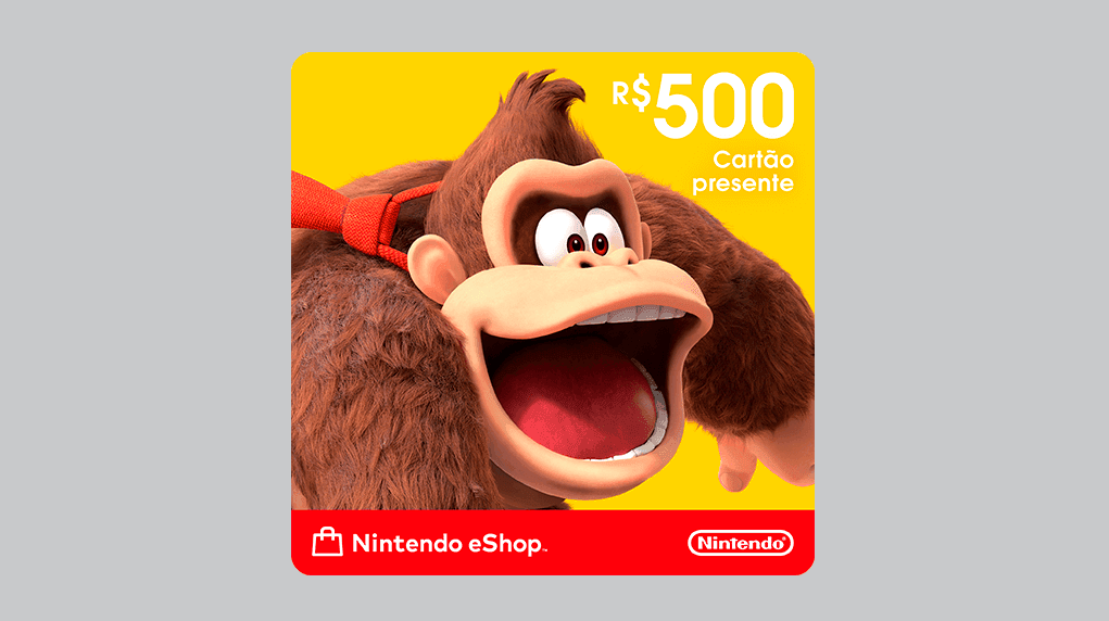 R$500 Nintendo eShop - Cartão Presente