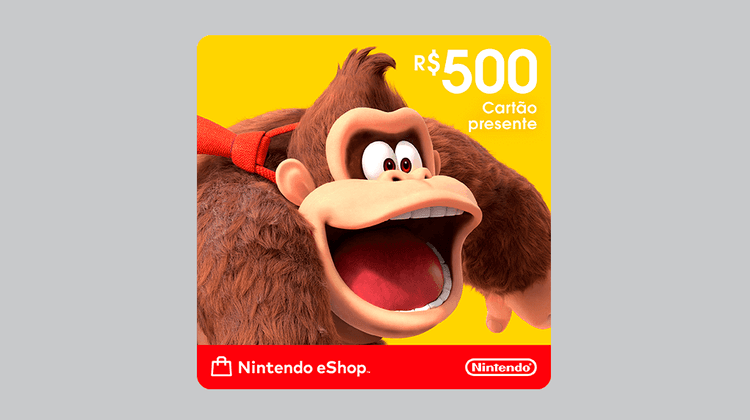 R$500 Nintendo eShop - Cartão Presente