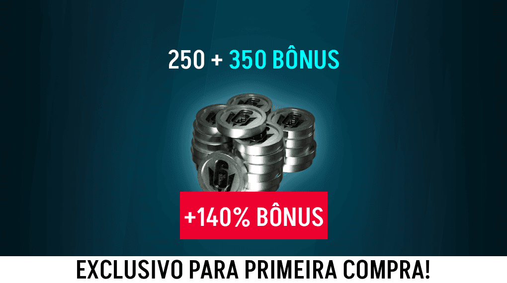 Rainbow Six Mobile - 250 Platina + Bônus de 350 (PRIMEIRA COMPRA!)