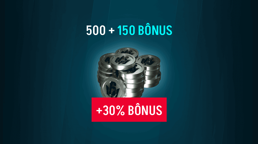Rainbow Six Mobile - 500 Platina + Bônus de 150