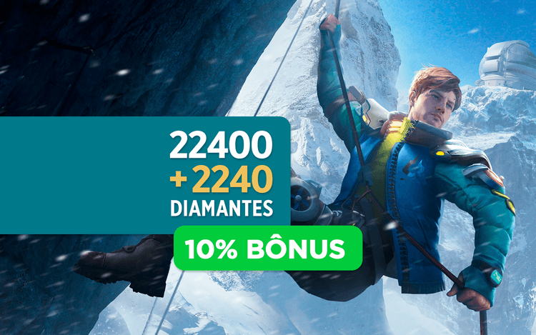 Recarga Free Fire - 22.400 Diamantes +10% de Bônus