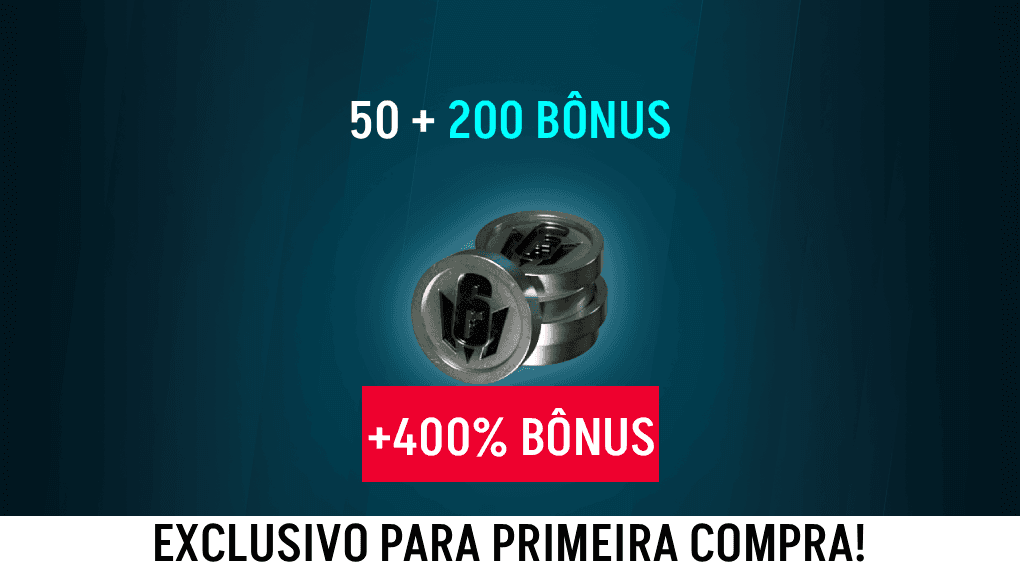 Rainbow Six Mobile - 50 Platina + Bônus de 200 (PRIMEIRA COMPRA!)