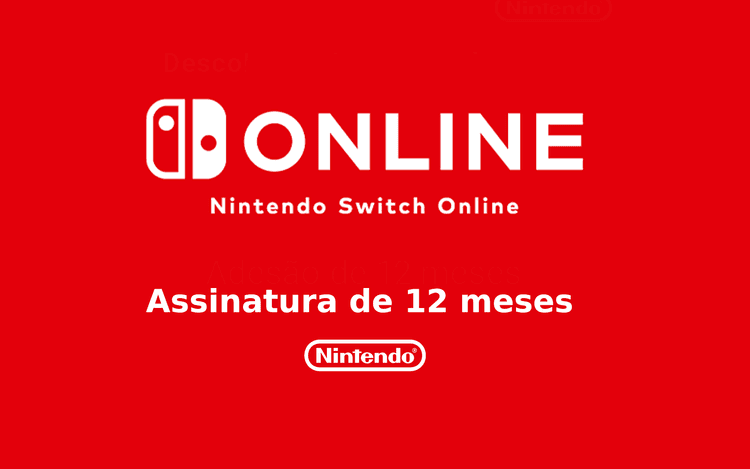 Nintendo Switch Online - 12 Meses