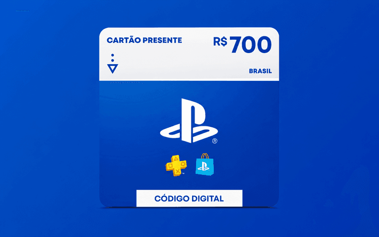 R$700 Gift Card PlayStation Store - Cartão Presente [Exclusivo Brasil]