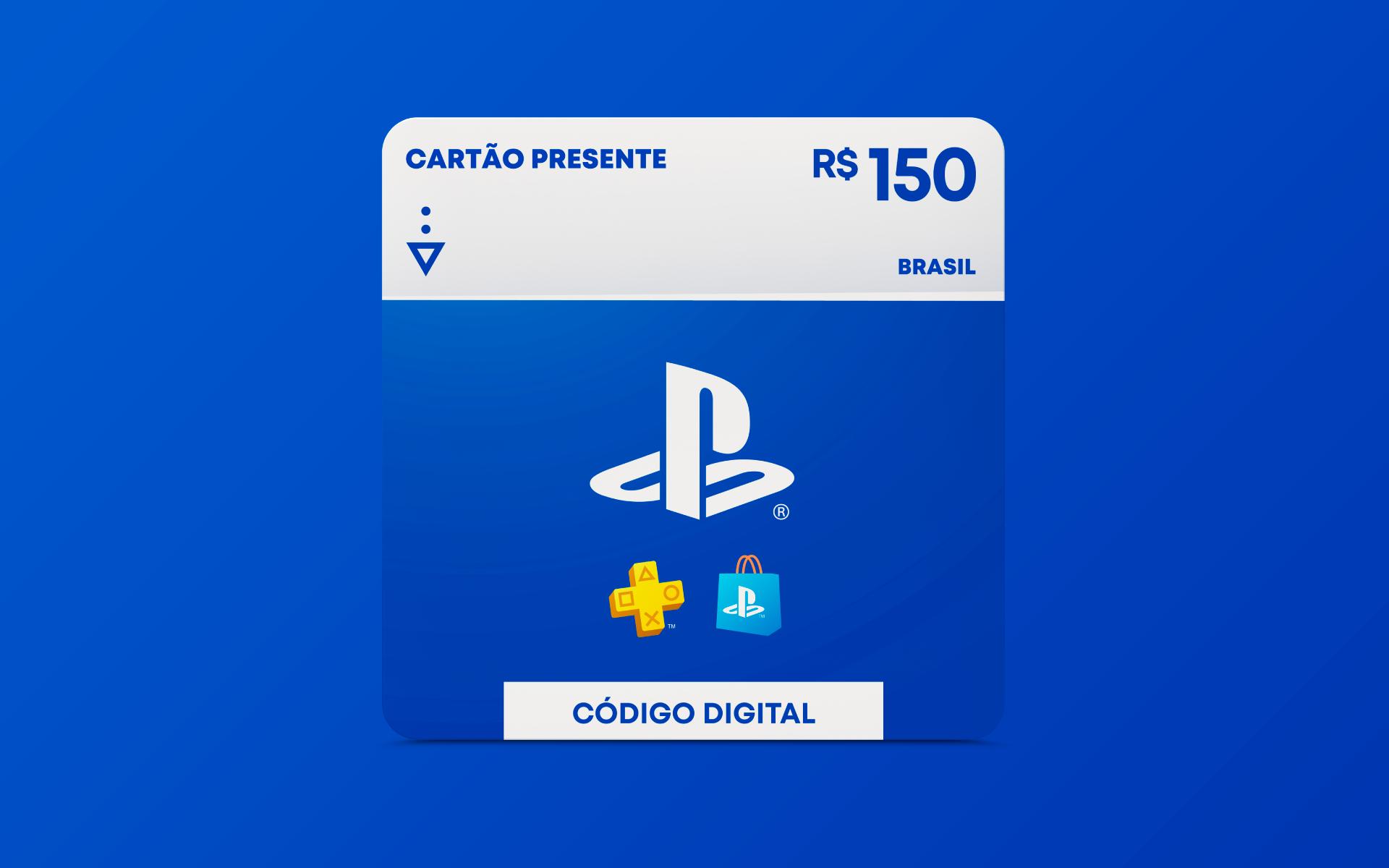 R$150 PlayStation Store - Cartão Presente Digital [Exclusivo Brasil]