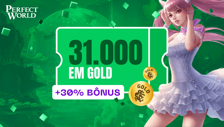 Perfect World - 31.000 Gold +  30% bônus