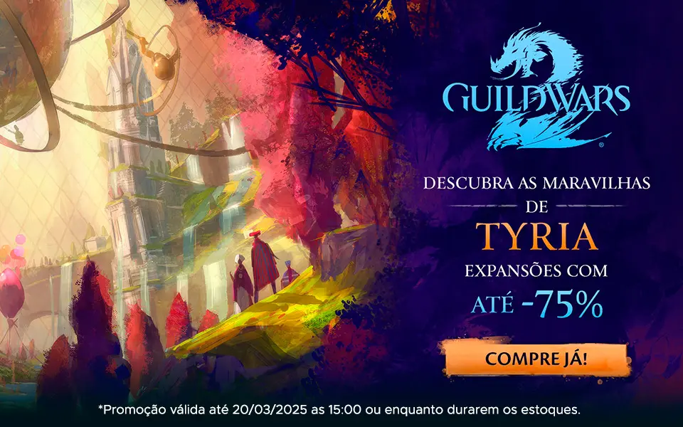 Guild Wars 2 com até 75% OFF