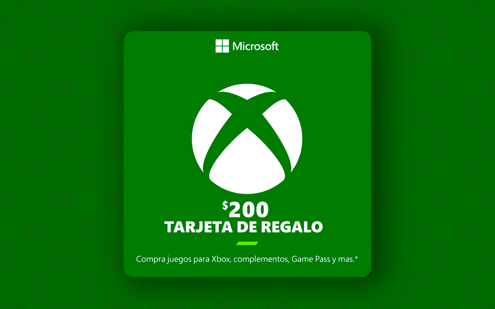 Tarjeta de regalo digital de Xbox de $200 (México)