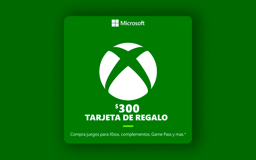 Tarjeta de regalo digital de Xbox de $300 (México)