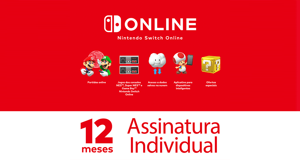 Nintendo Switch Online - 12 Meses