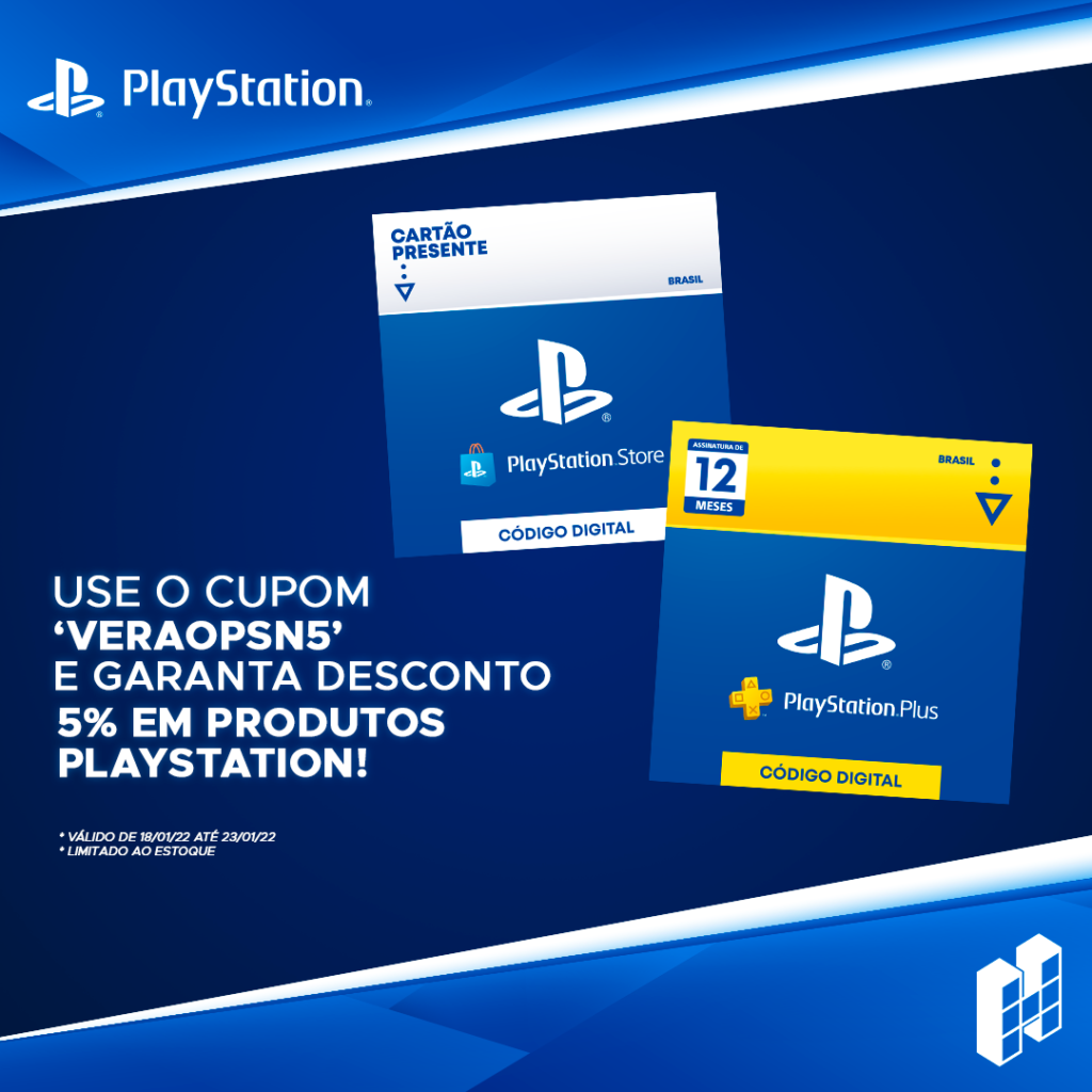 Cartão PSN Plus 12 Meses Assinatura Brasil